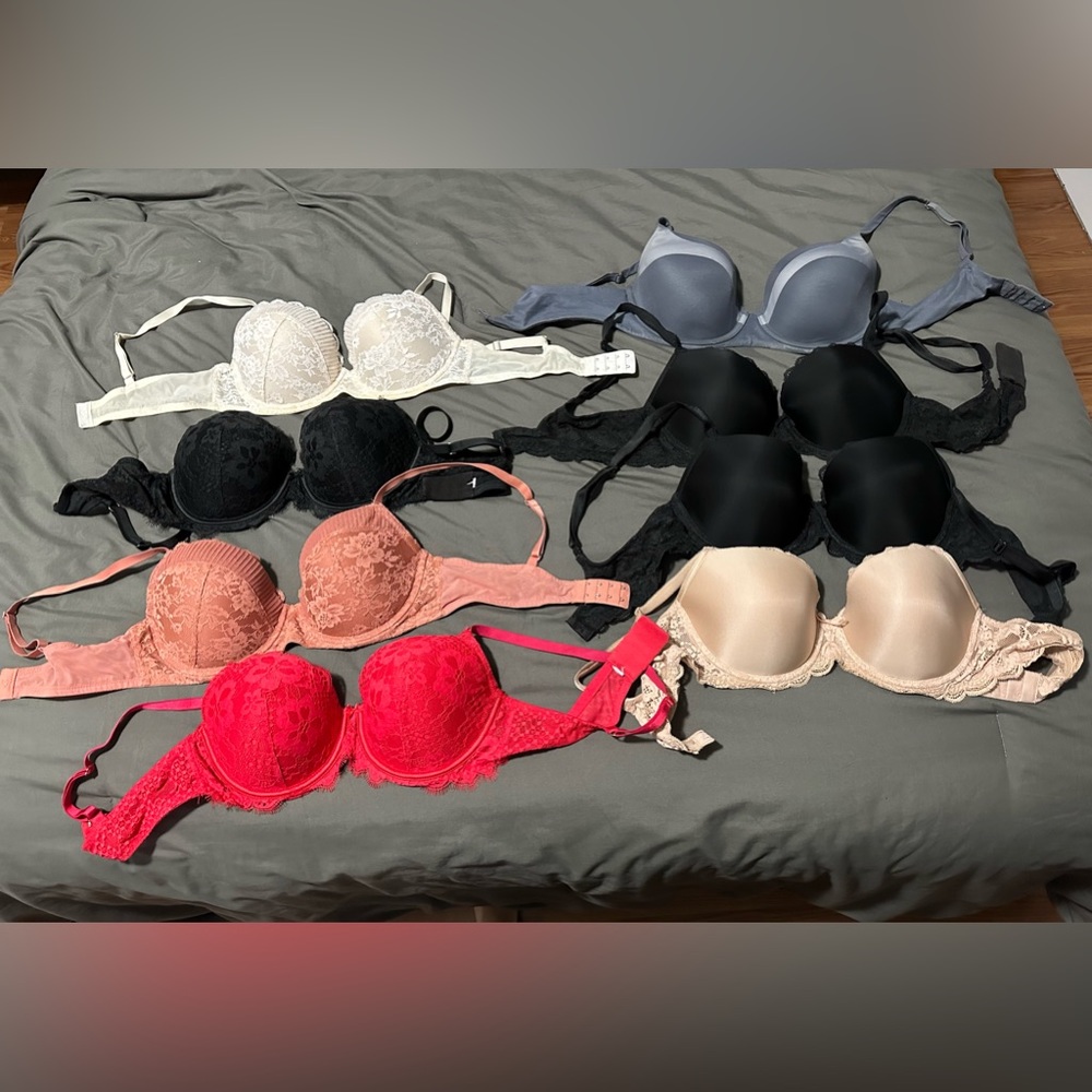 8 victoria secret bras! 36d